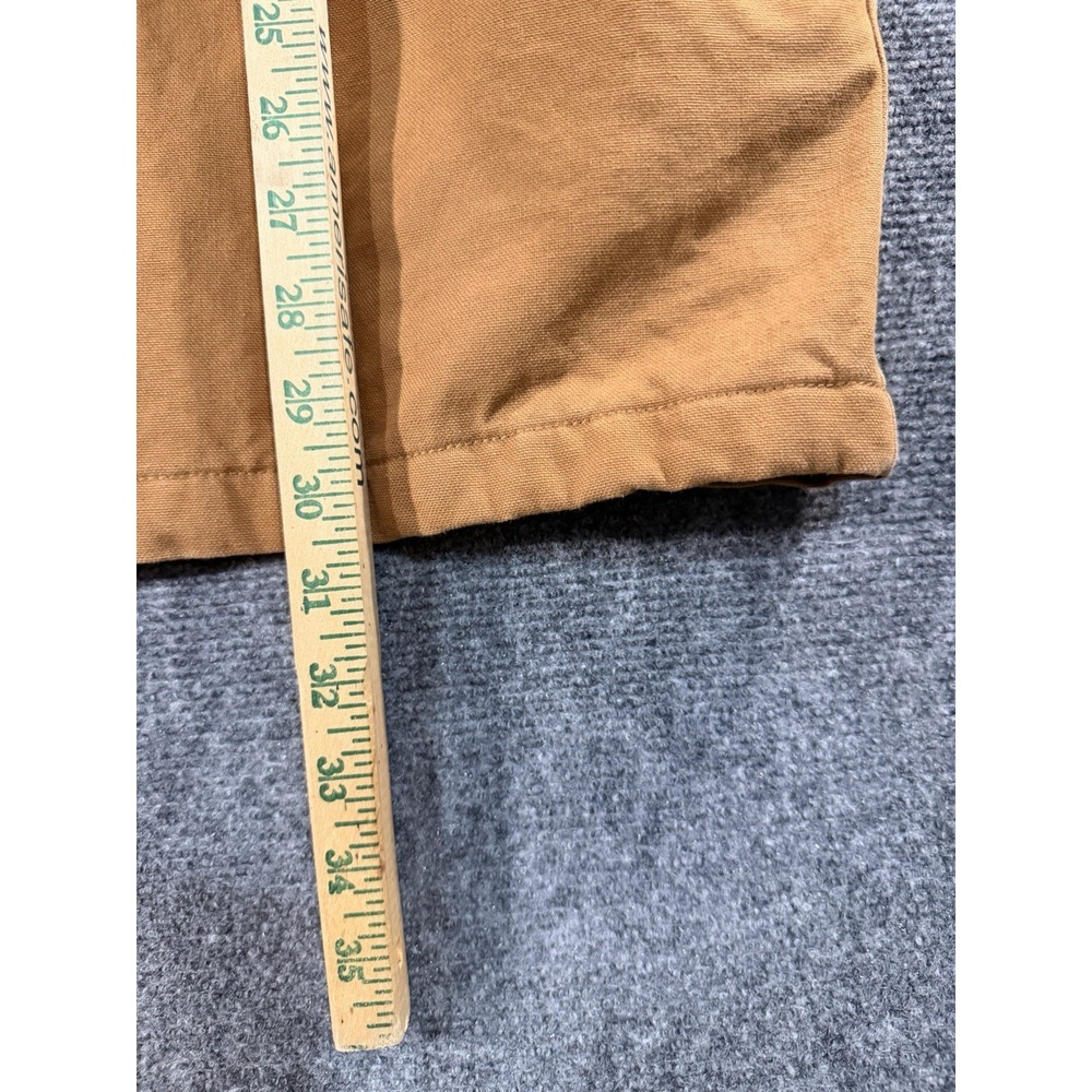 Dickies Duck Canvas Work Shirt Jacket Shacket Mens L Brown Quilted Lined Hunting - Picture 8 of 16